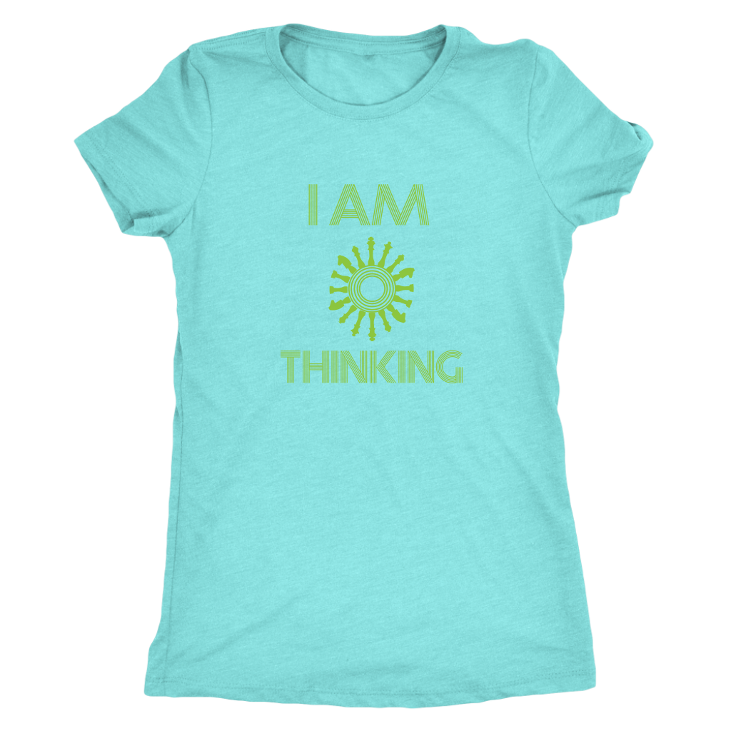 I am thinking - chess wait slow loading clock - Triblend T-Shirt