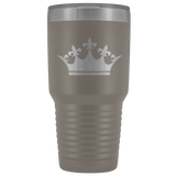 Laser etched Queen Tiara 30 Ounce stainless steel Vacuum insulated hot and cold beverage Tumbler