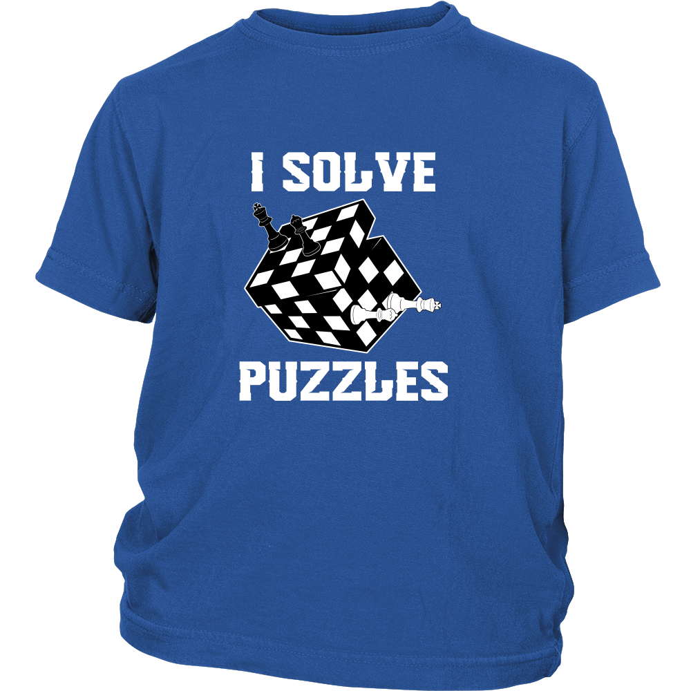 I solve puzzles - Youth chess T-Shirt
