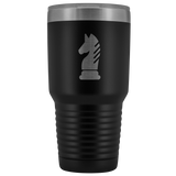 Laser etched Knight 30 Ounce stainless steel Vacuum insulated hot and cold beverage Tumbler