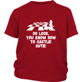 Oh look, you know how to castle! cute! - Youth chess T-shirt