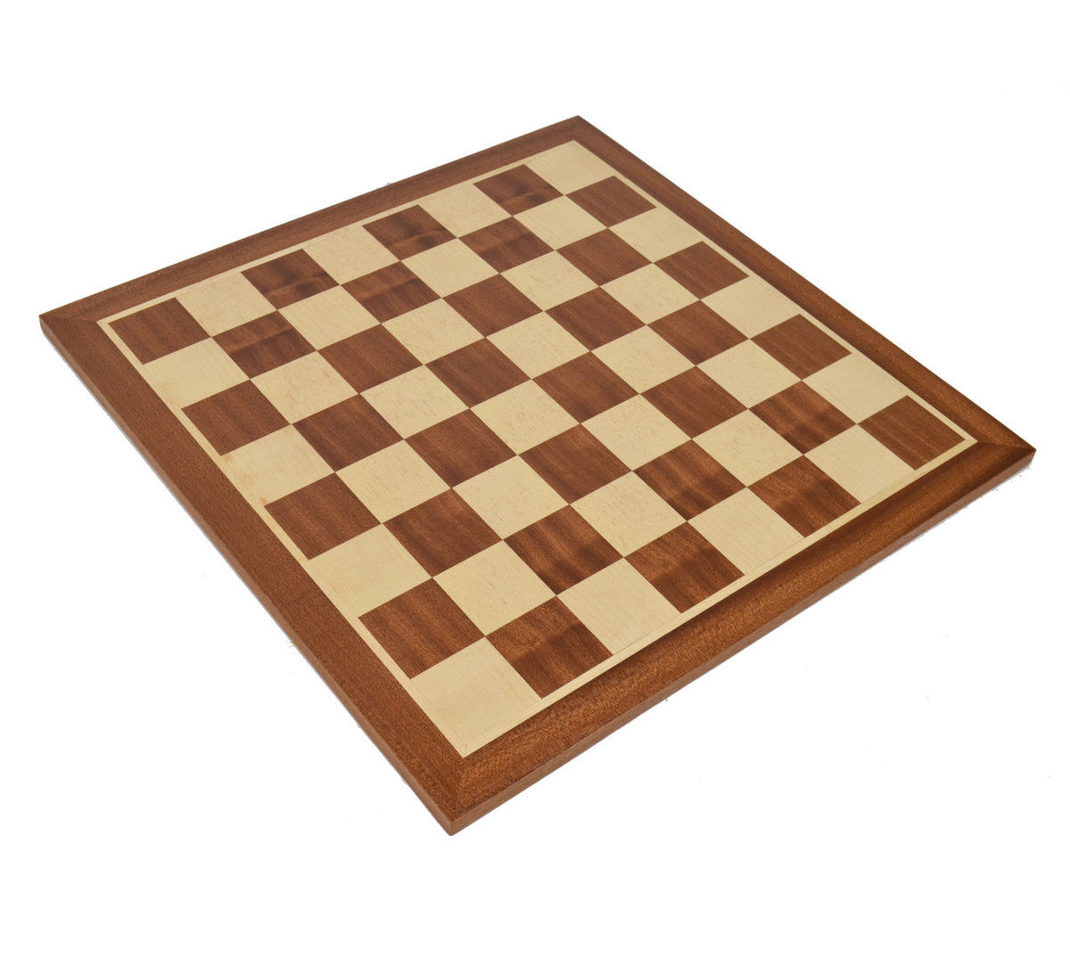Mahogany Wood Chess Board with 2.125" Squares