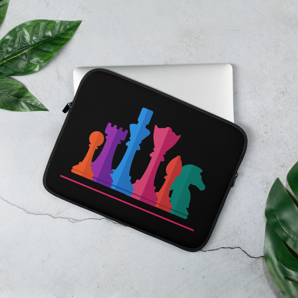 Colorful chess pieces Laptop Sleeve