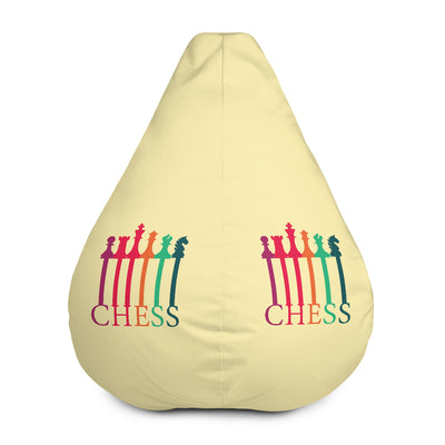 Chess the pieces and the letters Bean Bag Chair w/ filling