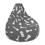 Chess retro pieces sketch Bean Bag Chair w/ filling