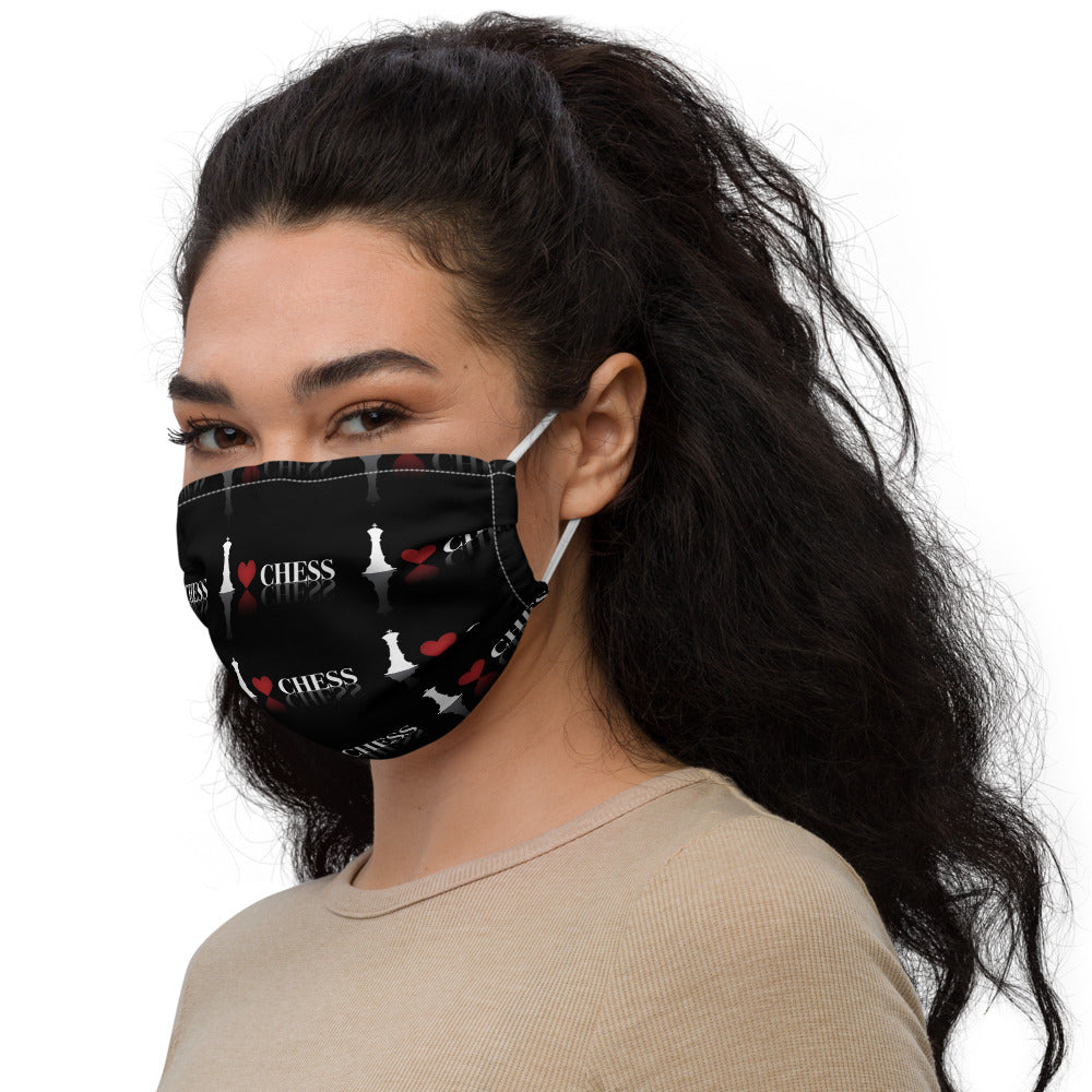 I love chess printed face mask