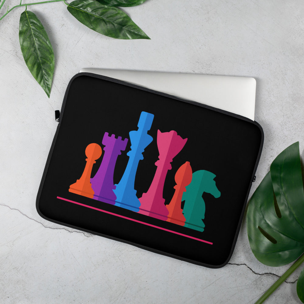 Colorful chess pieces Laptop Sleeve