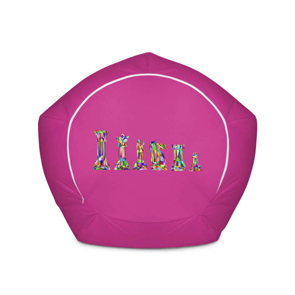 Chromatic chess pieces Bean Bag Chair w/ filling