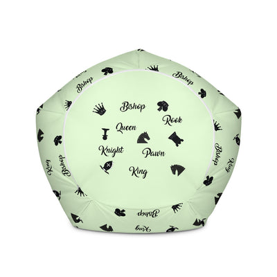 Chess pieces words and pictures Bean Bag Chair w/ filling