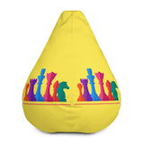 Colorful chess pieces Bean Bag Chair w/ filling