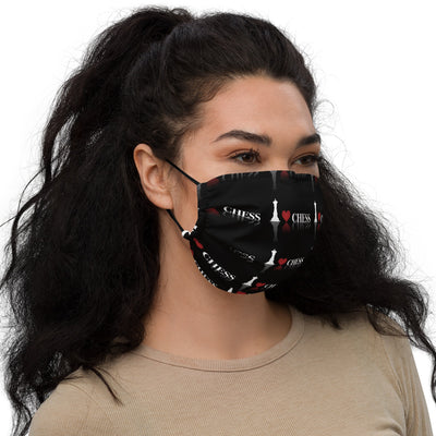 I love chess printed face mask