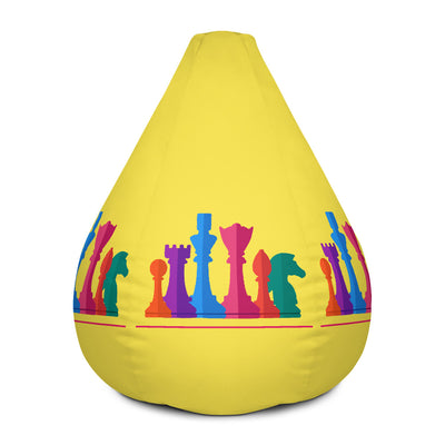 Colorful chess pieces Bean Bag Chair w/ filling
