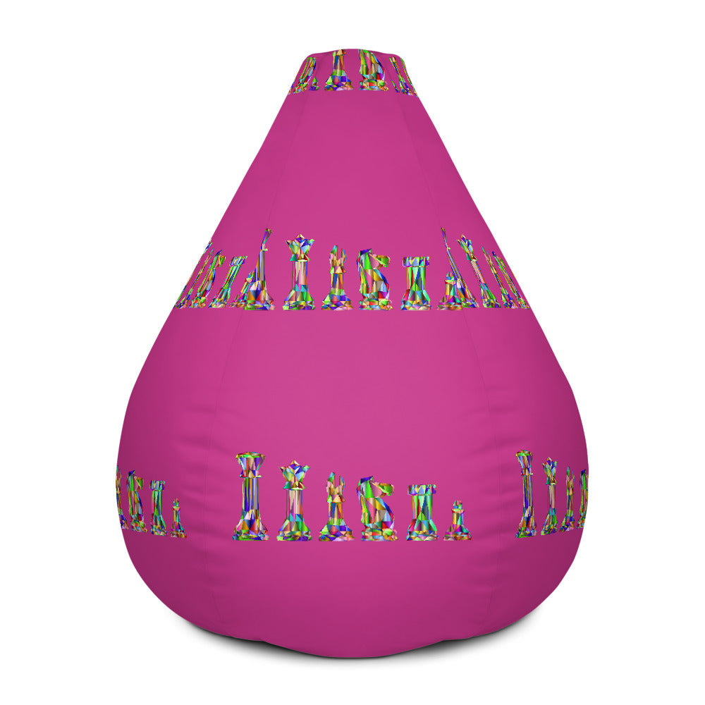 Chromatic chess pieces Bean Bag Chair w/ filling