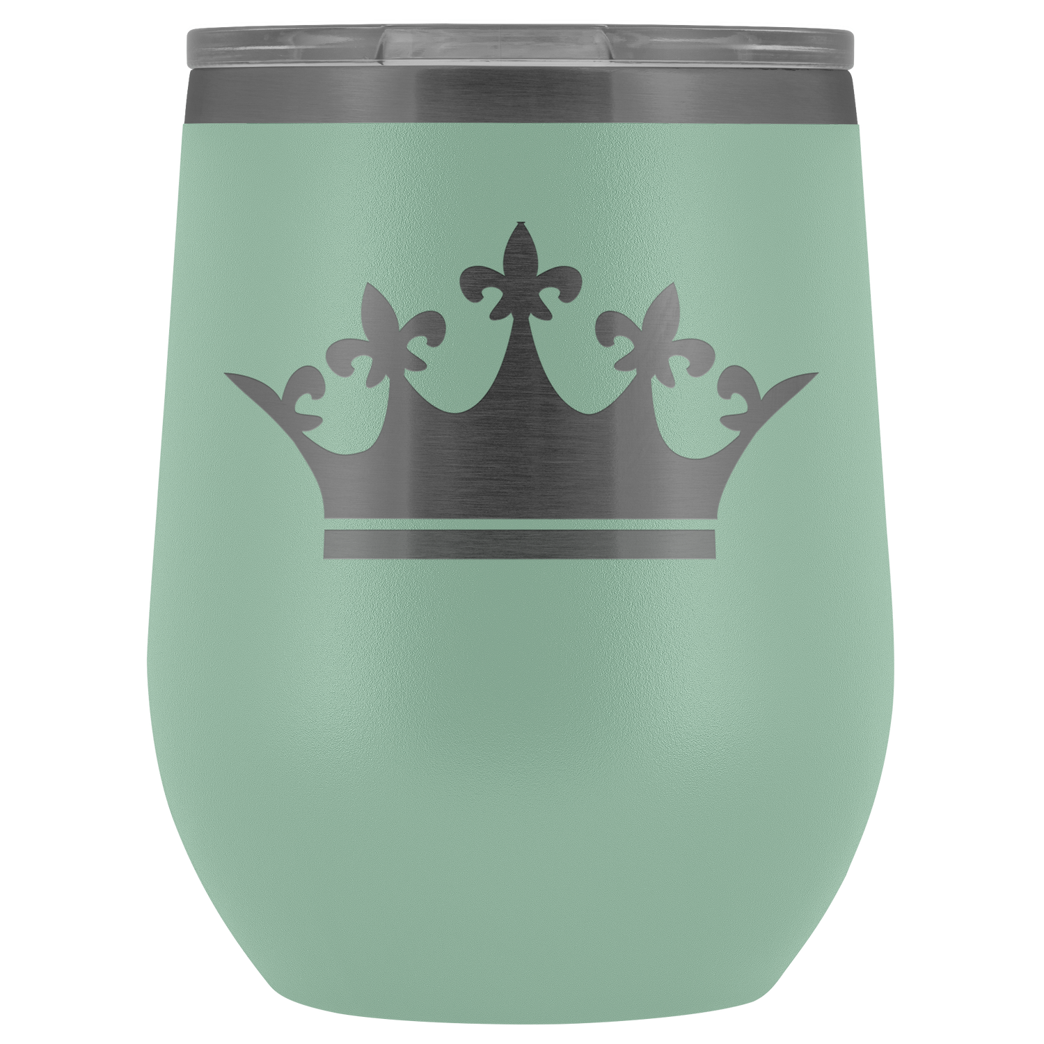 Queen Tiara Laser etched Wine Tumbler