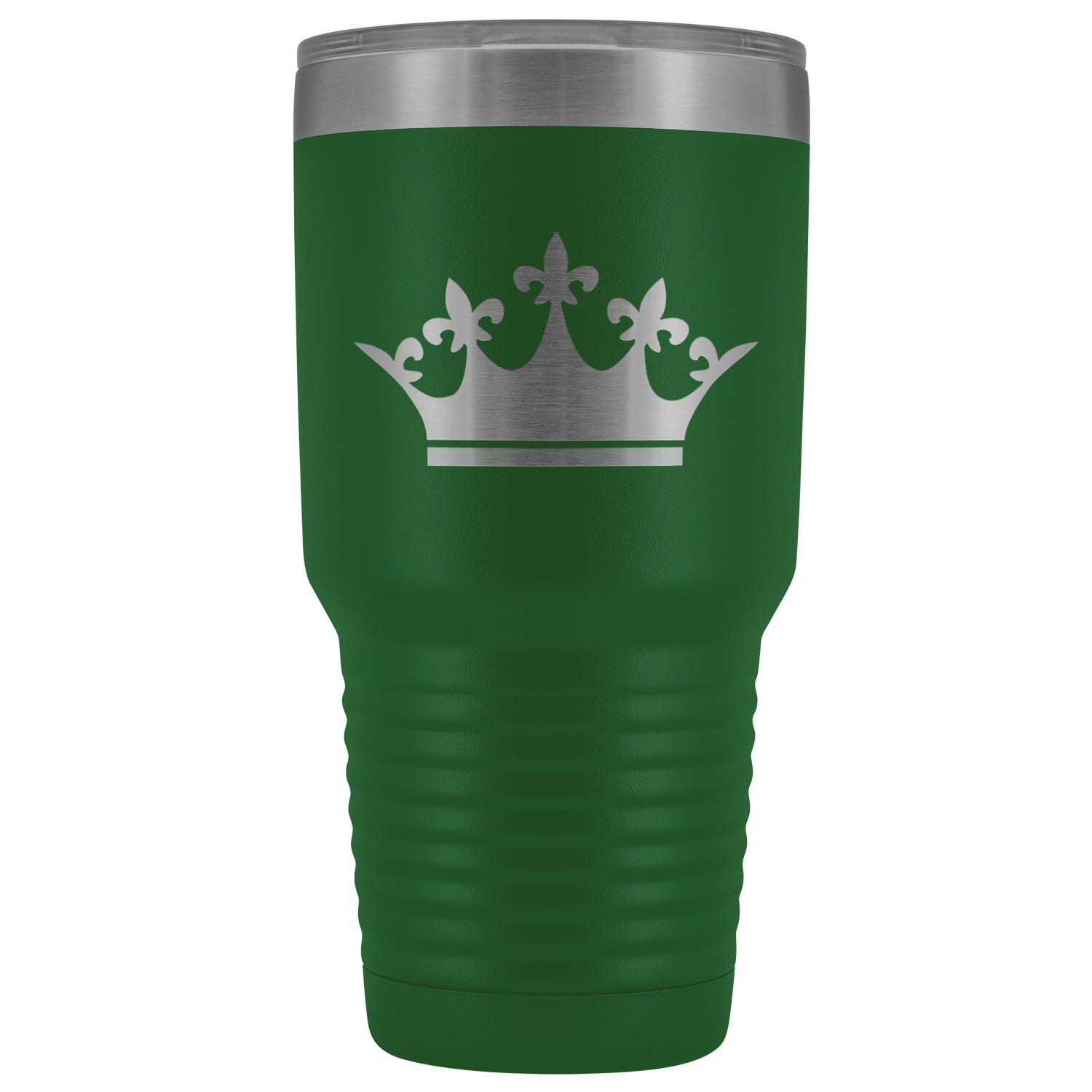 Laser etched Queen Tiara 30 Ounce stainless steel Vacuum insulated hot and cold beverage Tumbler