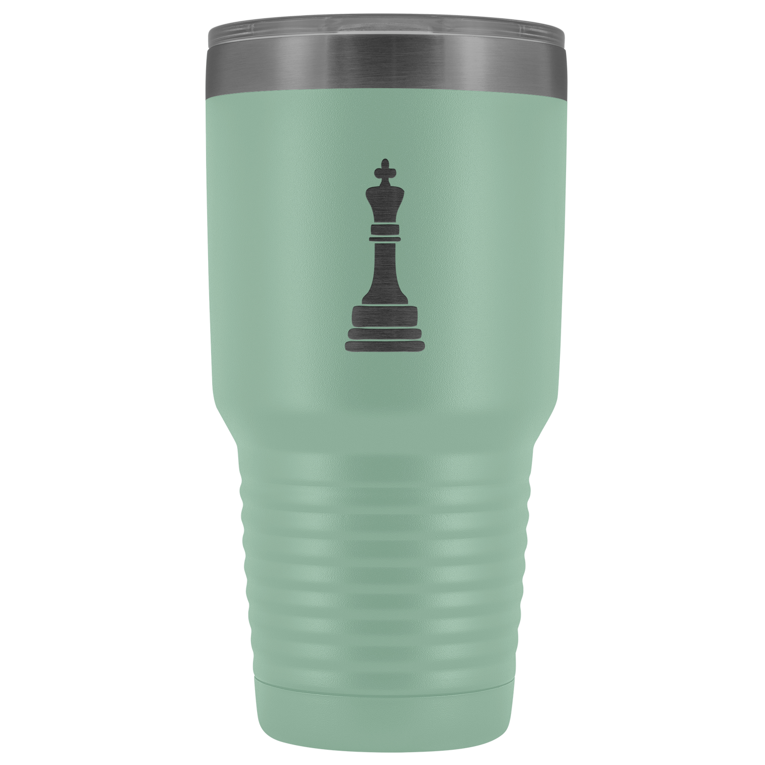 Laser etched King 30 Ounce stainless steel Vacuum insulated hot and cold beverage Tumbler