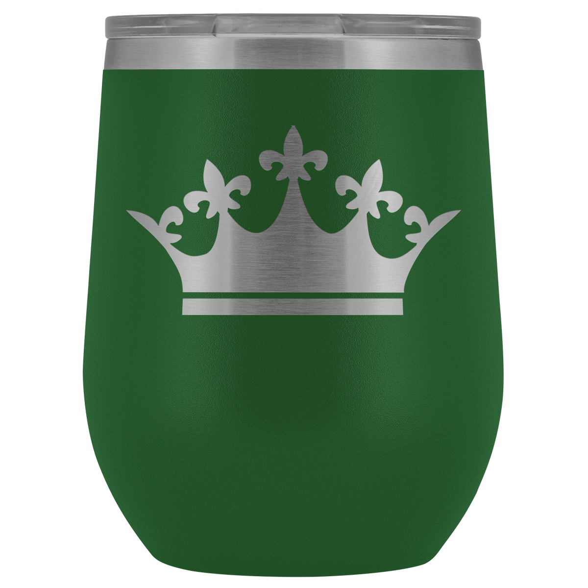 Queen Tiara Laser etched Wine Tumbler