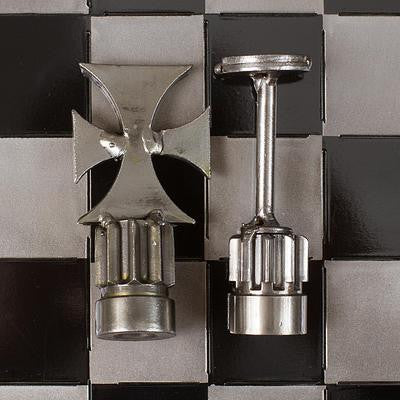 Unique Recycled Auto Part Chess Set