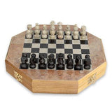 Soapstone 10 inch Handcrafted Chess Set with Storage Drawer