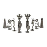 Rustic Chess Set Made Using Recycled Car Parts, 'Pre-Hispanic Battle in Brown'