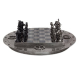 Medieval Challenge Recycled Auto Part Rustic Chess Set