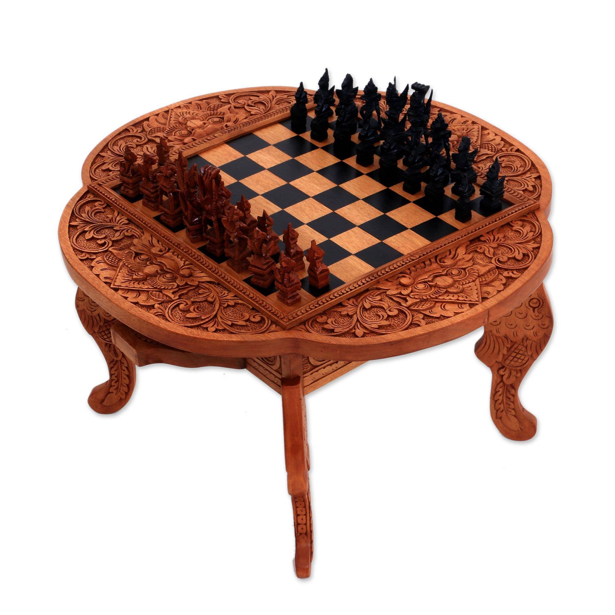 Paradise wood chess set kepalan wood -1