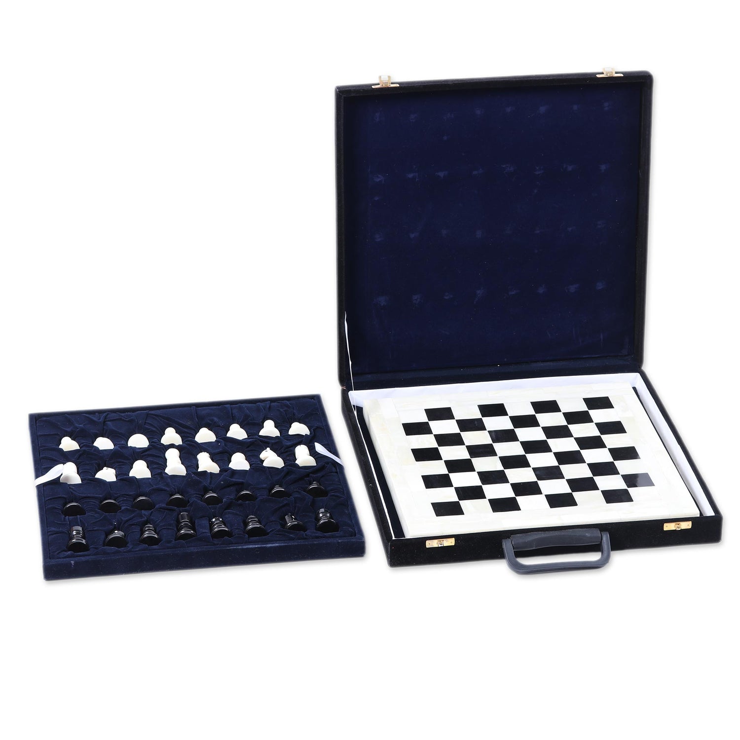 Handmade Bone and Horn Chess Set