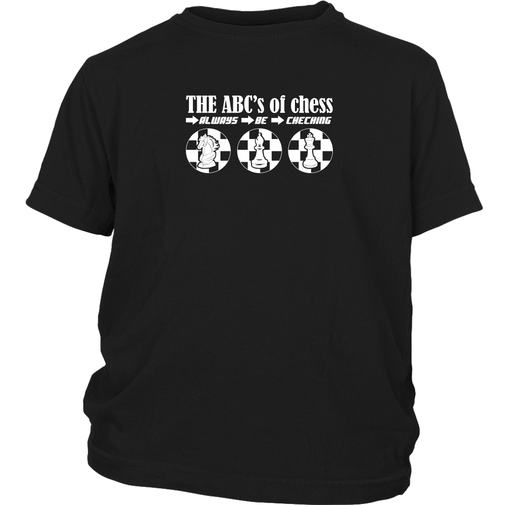 The ABC's of Chess - Always Be Checking - Youth T-Shirt