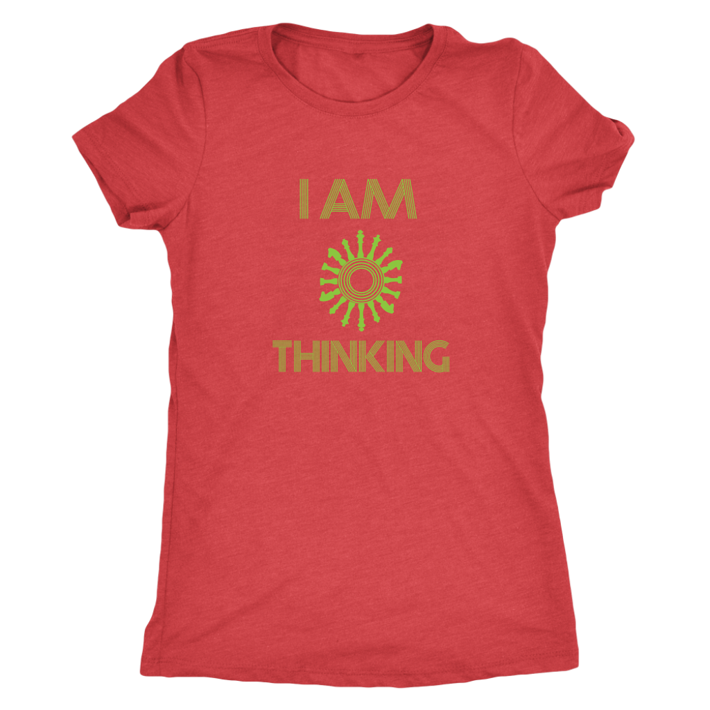 I am thinking - chess wait slow loading clock - Triblend T-Shirt