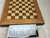 Exquisite Metal and wood Chess Set with builtin storage