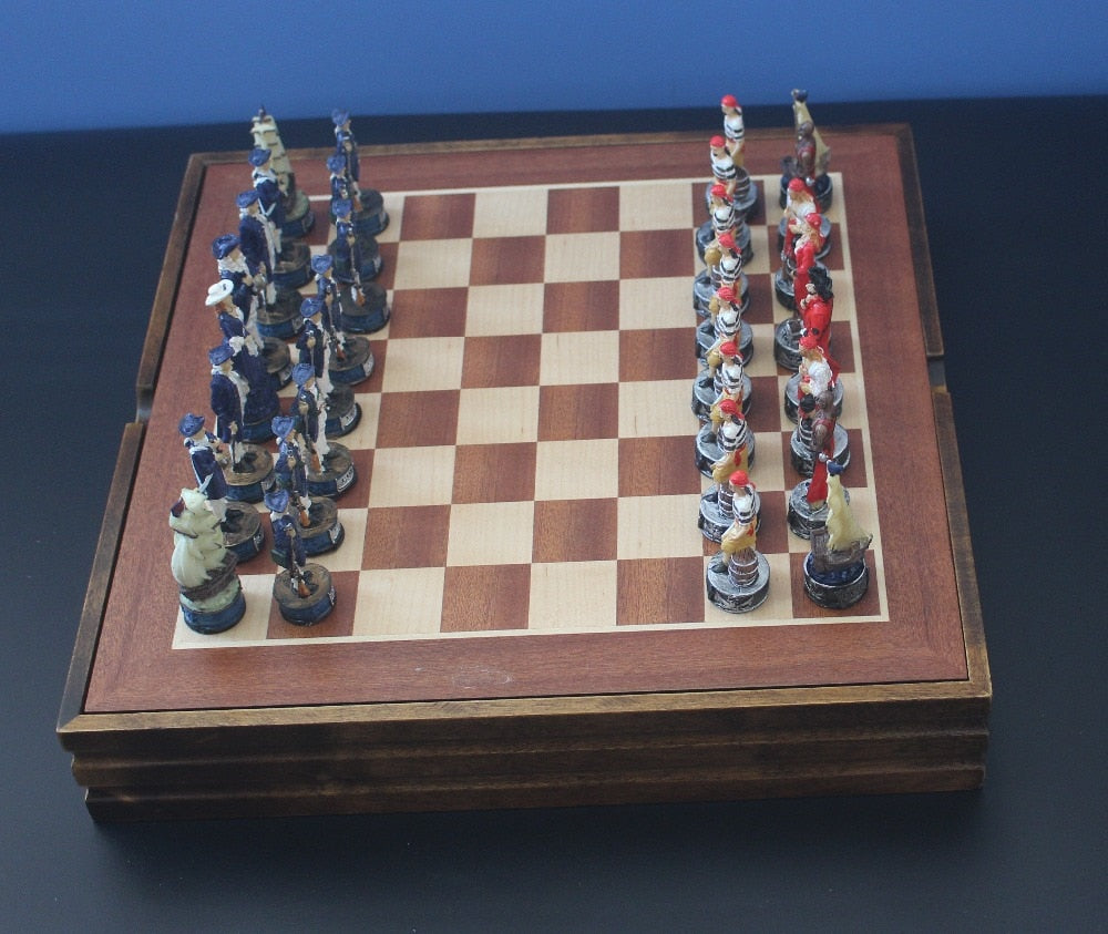 The Pirate Series Wooden and Resin Chess Set