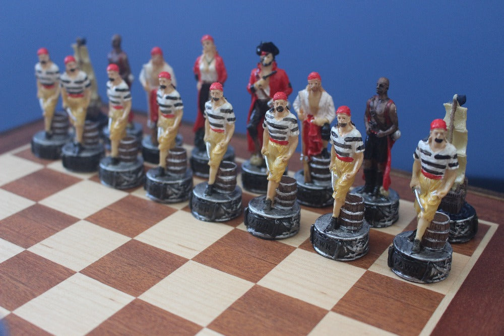 The Pirate Series Wooden and Resin Chess Set