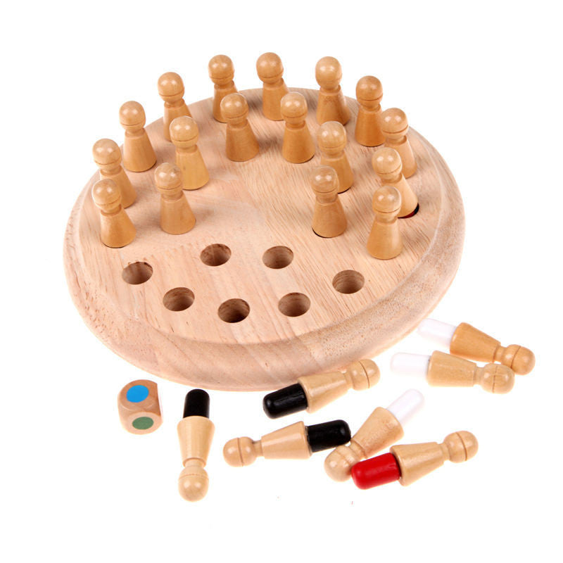 Kids Wooden Memory Match Stick Chess Game Toy Kids Montessori Educational Block