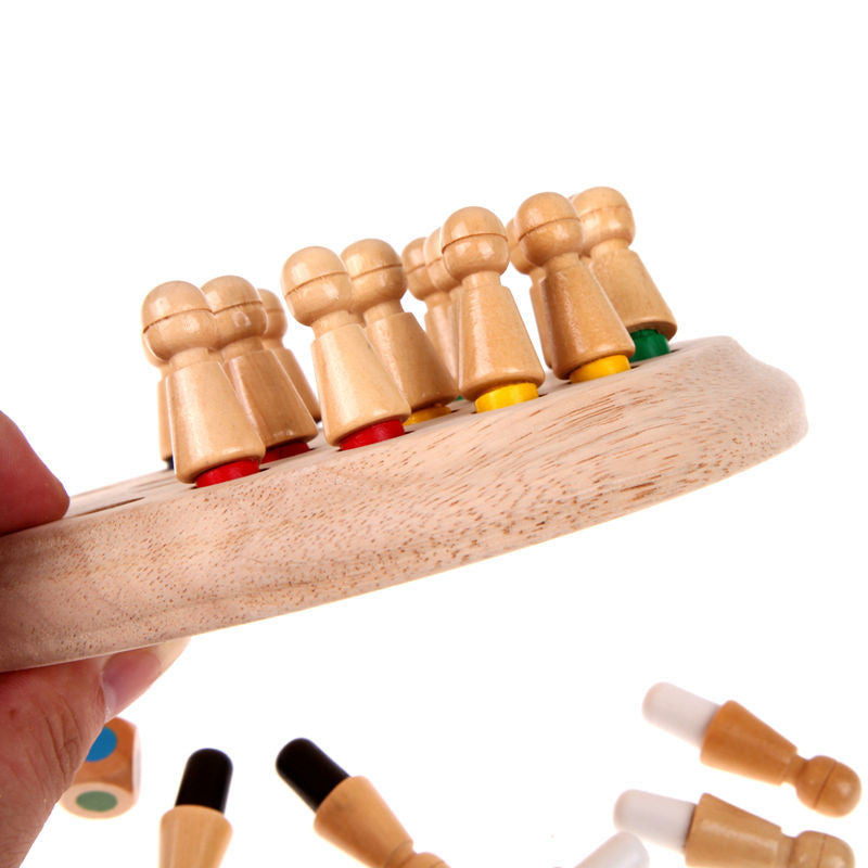 Kids Wooden Memory Match Stick Chess Game Toy Kids Montessori Educational Block