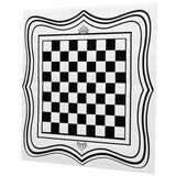 60x60cm PVC Vinyl Black International Chess Board Tea Table Glass Desk Sticker