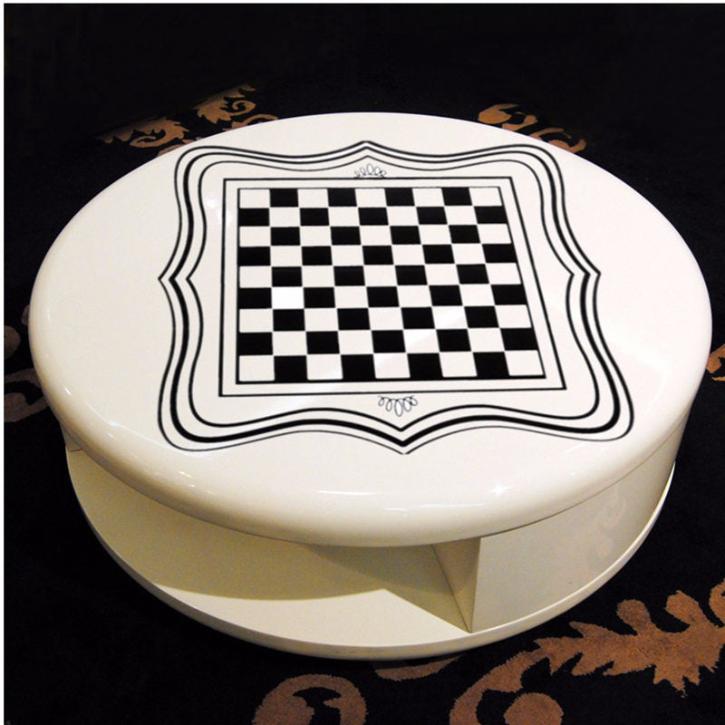 60x60cm PVC Vinyl Black International Chess Board Tea Table Glass Desk Sticker