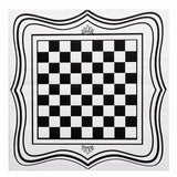 60x60cm PVC Vinyl Black International Chess Board Tea Table Glass Desk Sticker