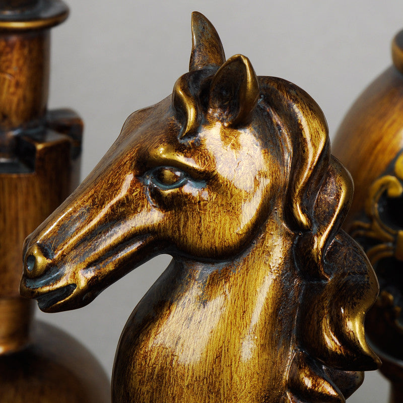 European style   luxury hotel / living room set six Home Furnishing yazun chess art decoration