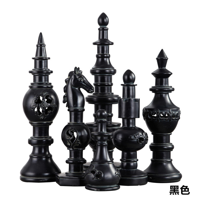 European style   luxury hotel / living room set six Home Furnishing yazun chess art decoration