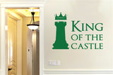 King Of The Castle Chess Piece Vinyl Wall Decal Kids room Sticker Wall Art Home Decor