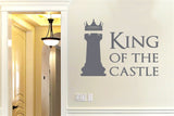 King Of The Castle Chess Piece Vinyl Wall Decal Kids room Sticker Wall Art Home Decor