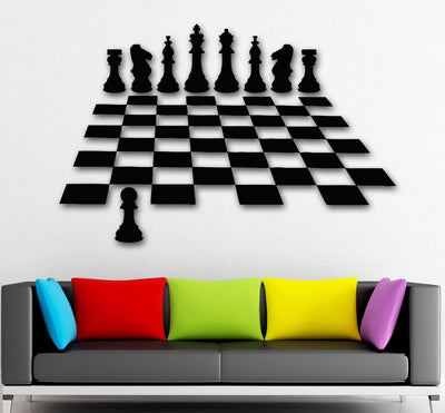 2016 new Wall Stickers Vinyl Decal Chess Intelligent Game Great Home Decor