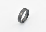 Black plated color stainless steel HIS QUEEN and HER KING couple rings for lovers