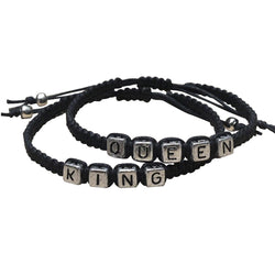 Handmade Couples Bracelets set - King and Queen Gift Bracelets