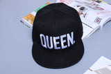 KING and QUEEN Embroidery Snapback Hat Acrylic Baseball Sports Cap