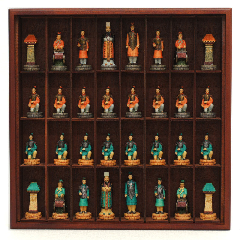 Qin And Han Dynasties Checkers and Chess Set with storage