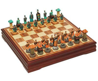 Qin And Han Dynasties Checkers and Chess Set with storage