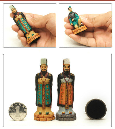 Qin And Han Dynasties Checkers and Chess Set with storage