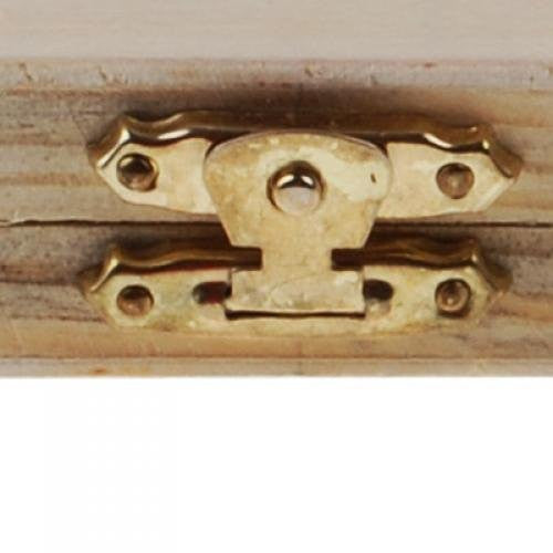Foldable Wooden Chessboard Travel Chess Set with Lock and Hinges