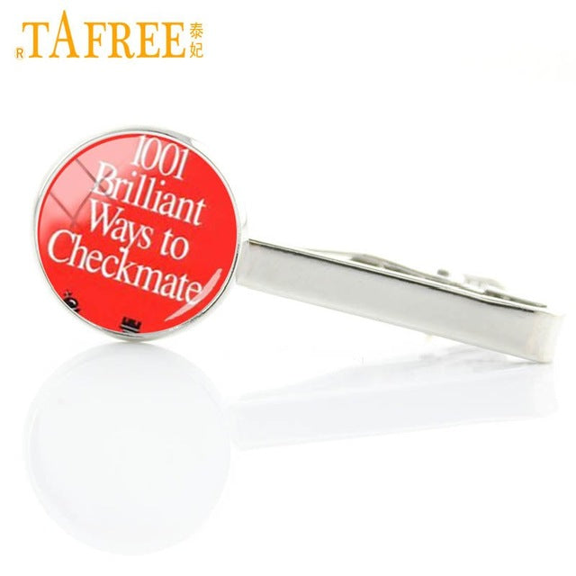 Vintage I Love chess tie clip / pin dress acessories